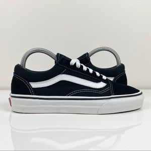 Vans Women’s Old Skool Low Top Black & White Suede Skate Shoes Size 7.0 Classic
